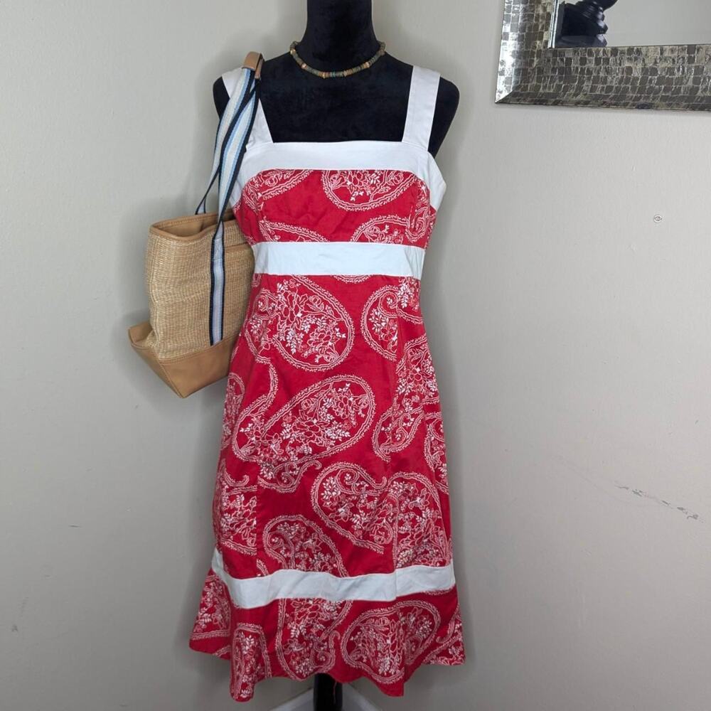 A line red dress size 12